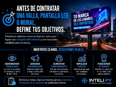 C&oacute;mo definir objetivos antes de invertir en publicidad exterior